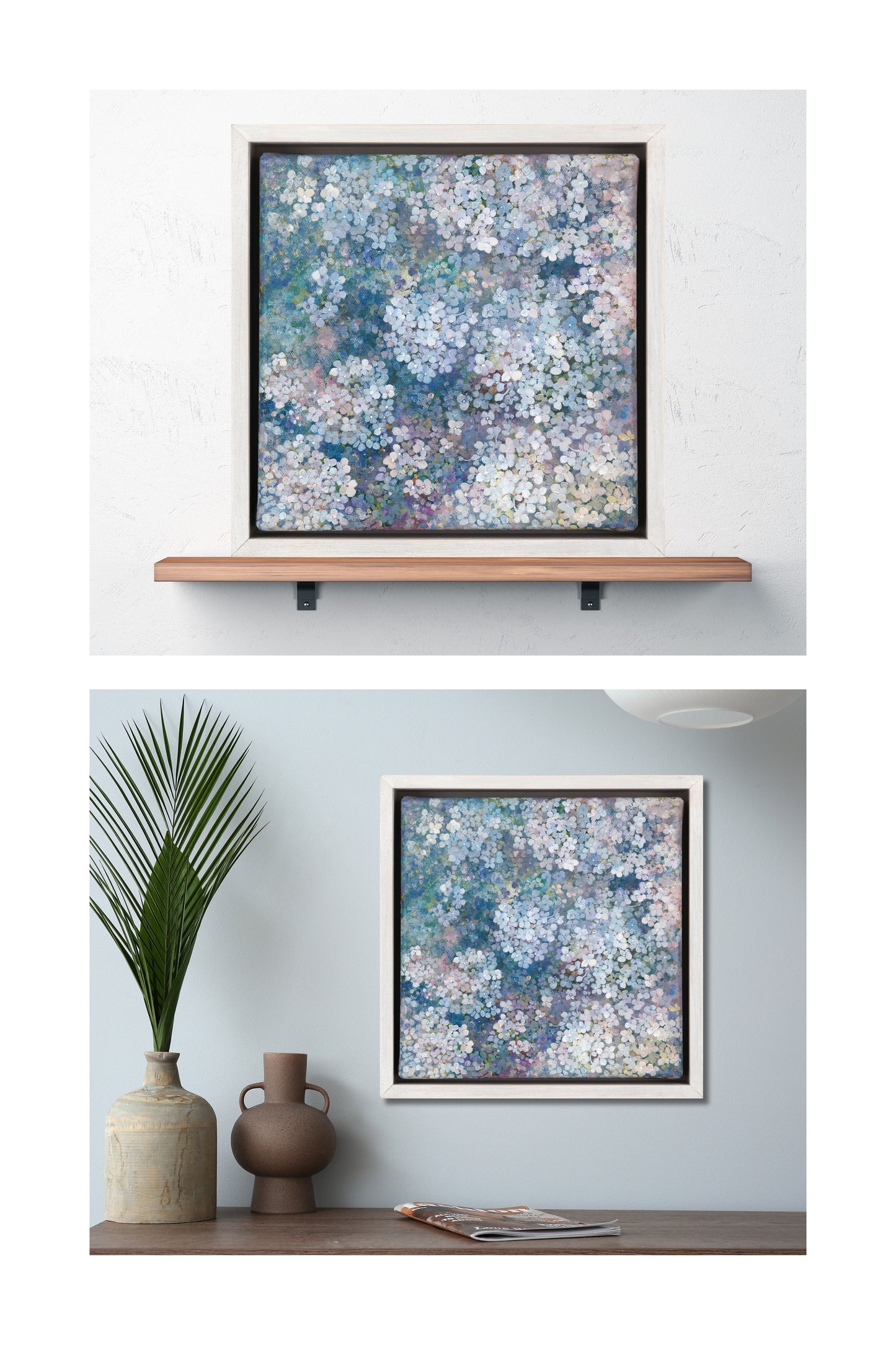 Small size Tasmanian Oak frame with French Antique White finish.