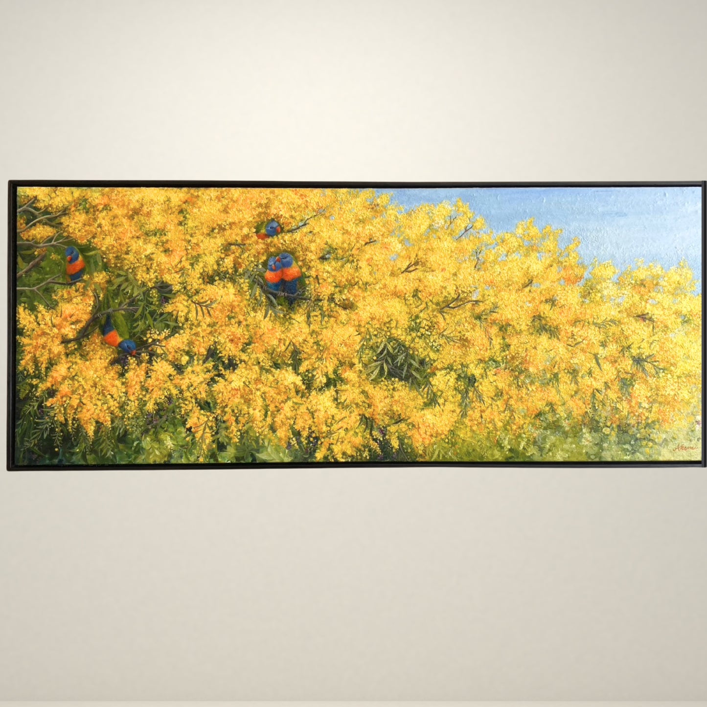 【SOLD 委託作品】Birds of gold