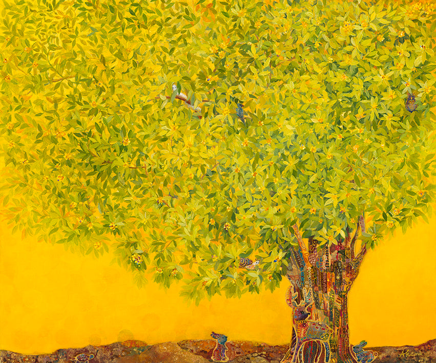 【SOLD 委託作品】幸せの黄色い木