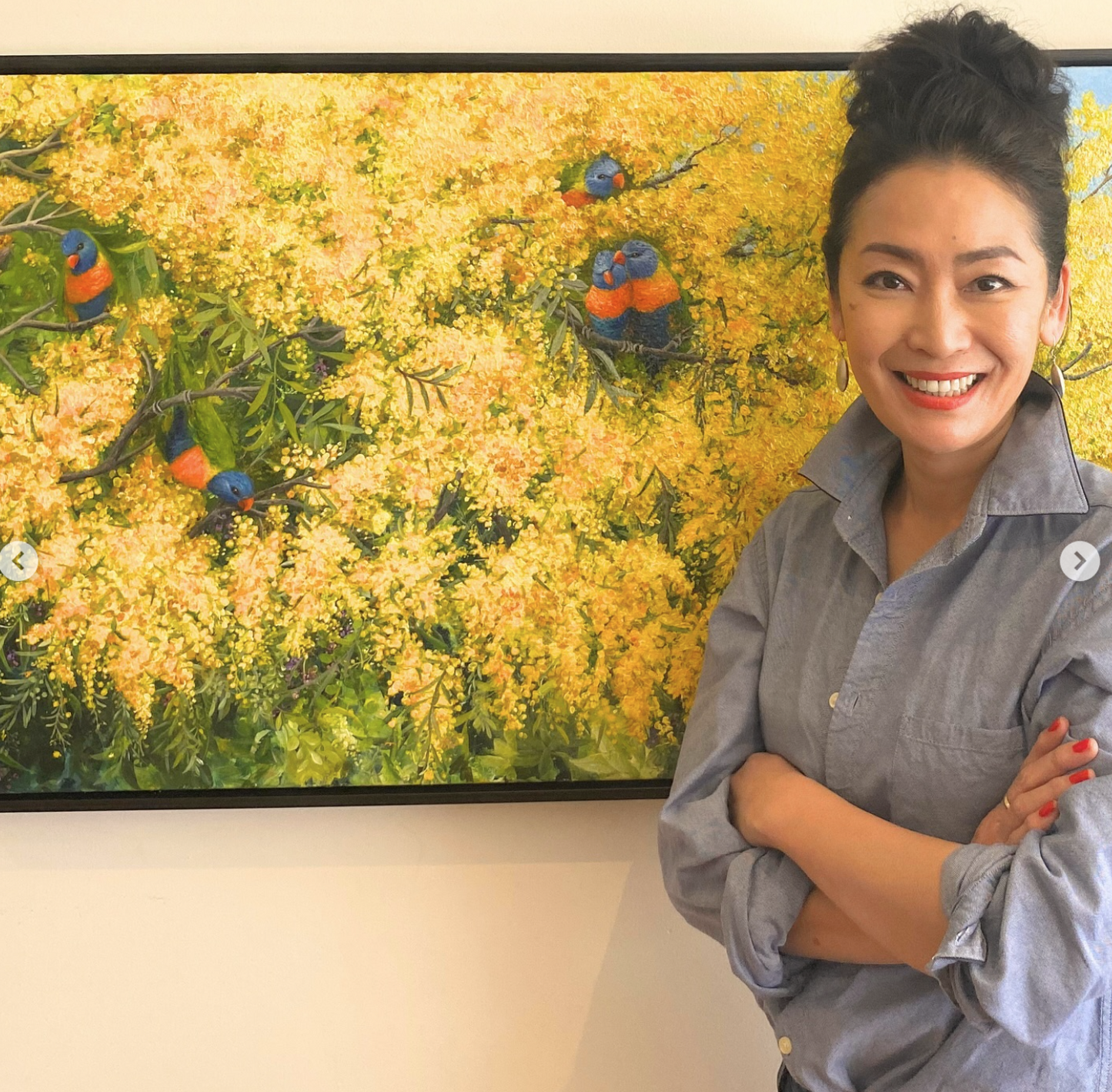 【SOLD 委託作品】Birds of gold