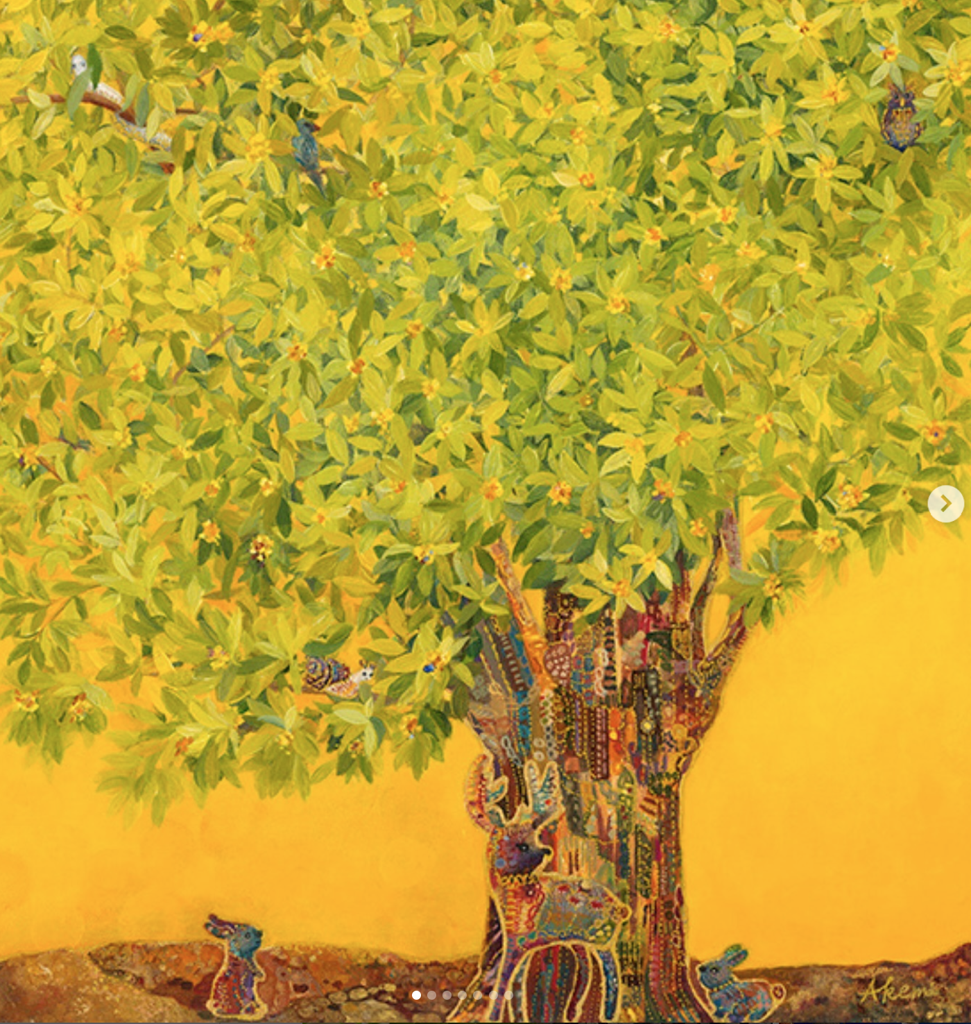 【SOLD 委託作品】幸せの黄色い木